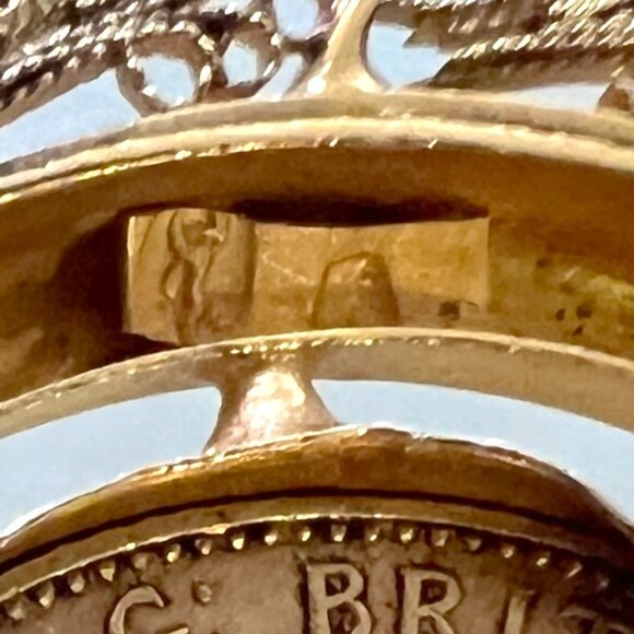 22K Gold 1904 King Edward Coin set on a 21K Gold Pendant & 21K Gold Necklace! - Picture 8 of 16